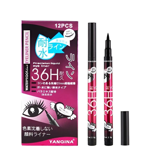 36H Black Eyeliner Pencil for Long-lasting Wear.