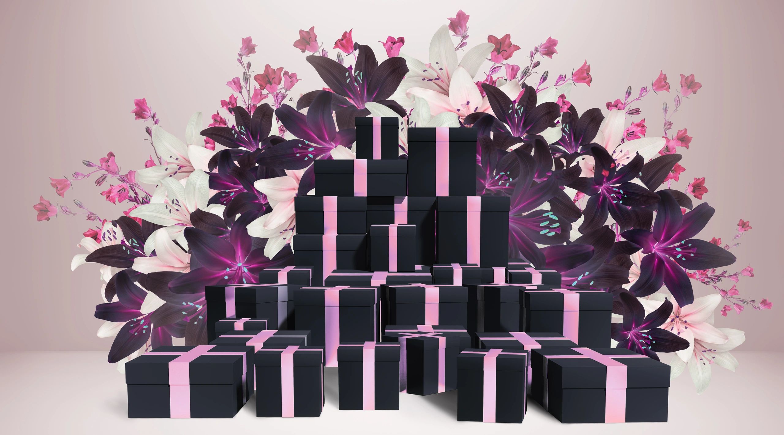 Gift boxes prepared for delivery